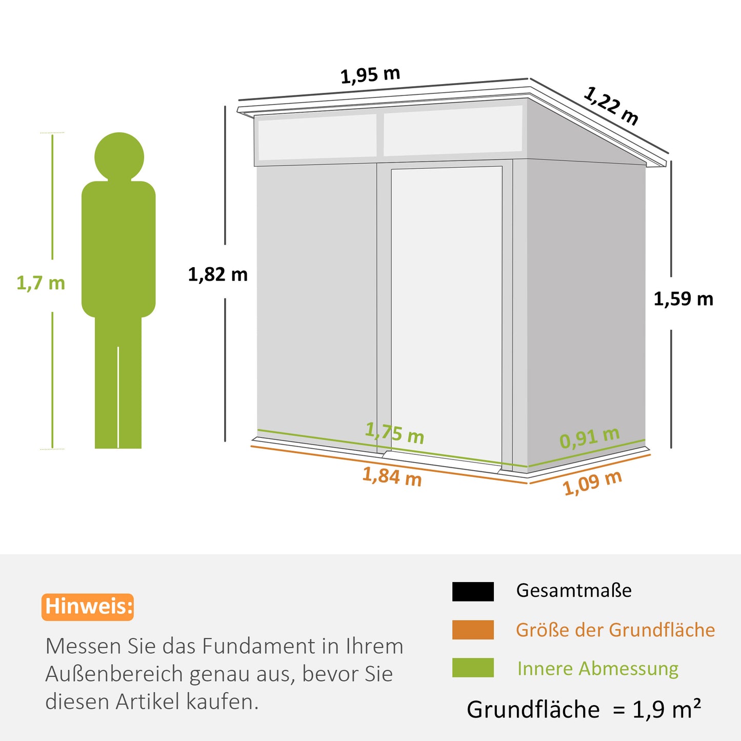 Outsunny tuinhuis, gereedschapsschuur met ramen, ventilatieopeningen, schuifdeur, waterdicht staal, weerbestendig, donkergrijs
