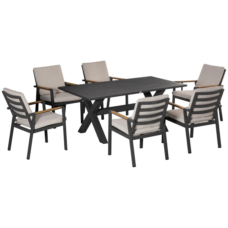 Tuinset met 6 stoelen