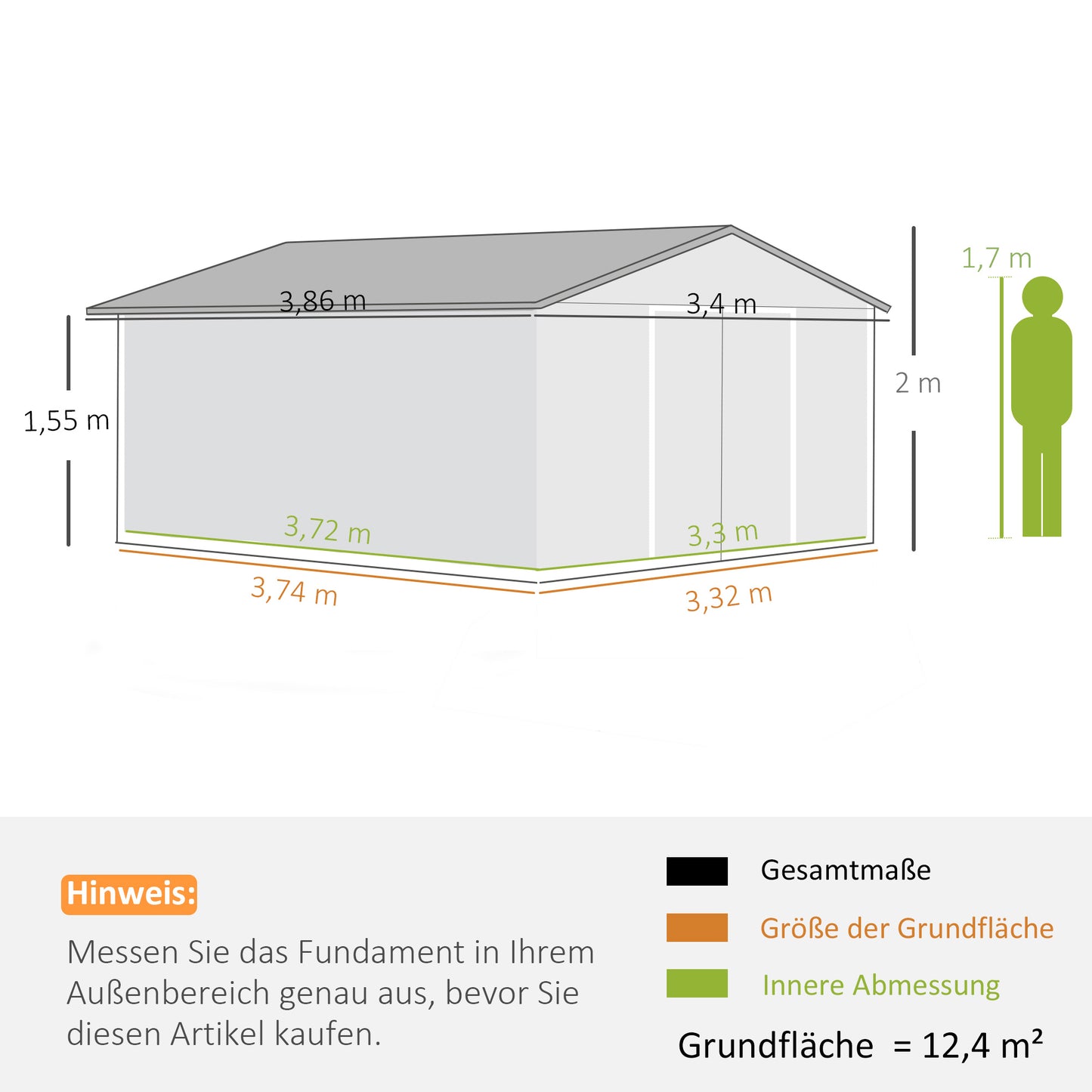 Tuinhuis Outsunny, weerbestendig tuinhuis voor tuingereedschap, met ventilatieramen, schuifdeuren, staal, donkergroen