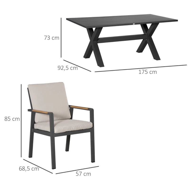 Tuinset met 6 stoelen
