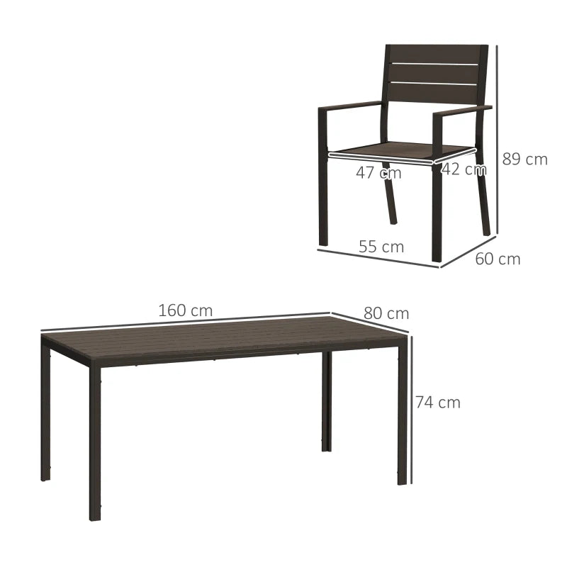 Outsunny 7-delige Tuinset