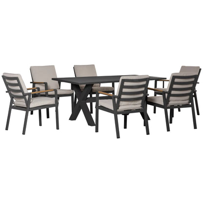 Tuinset met 6 stoelen