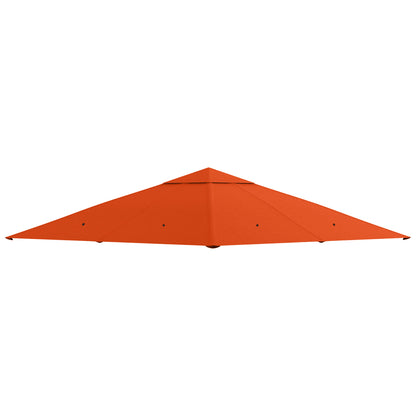 Outsunny vervangingsdak voor tuinpaviljoen, polyester, 2,98 x 2,95 m, oranje