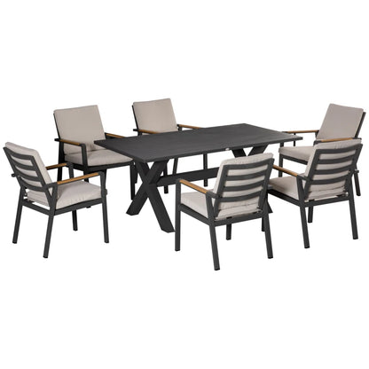 Tuinset met 6 stoelen