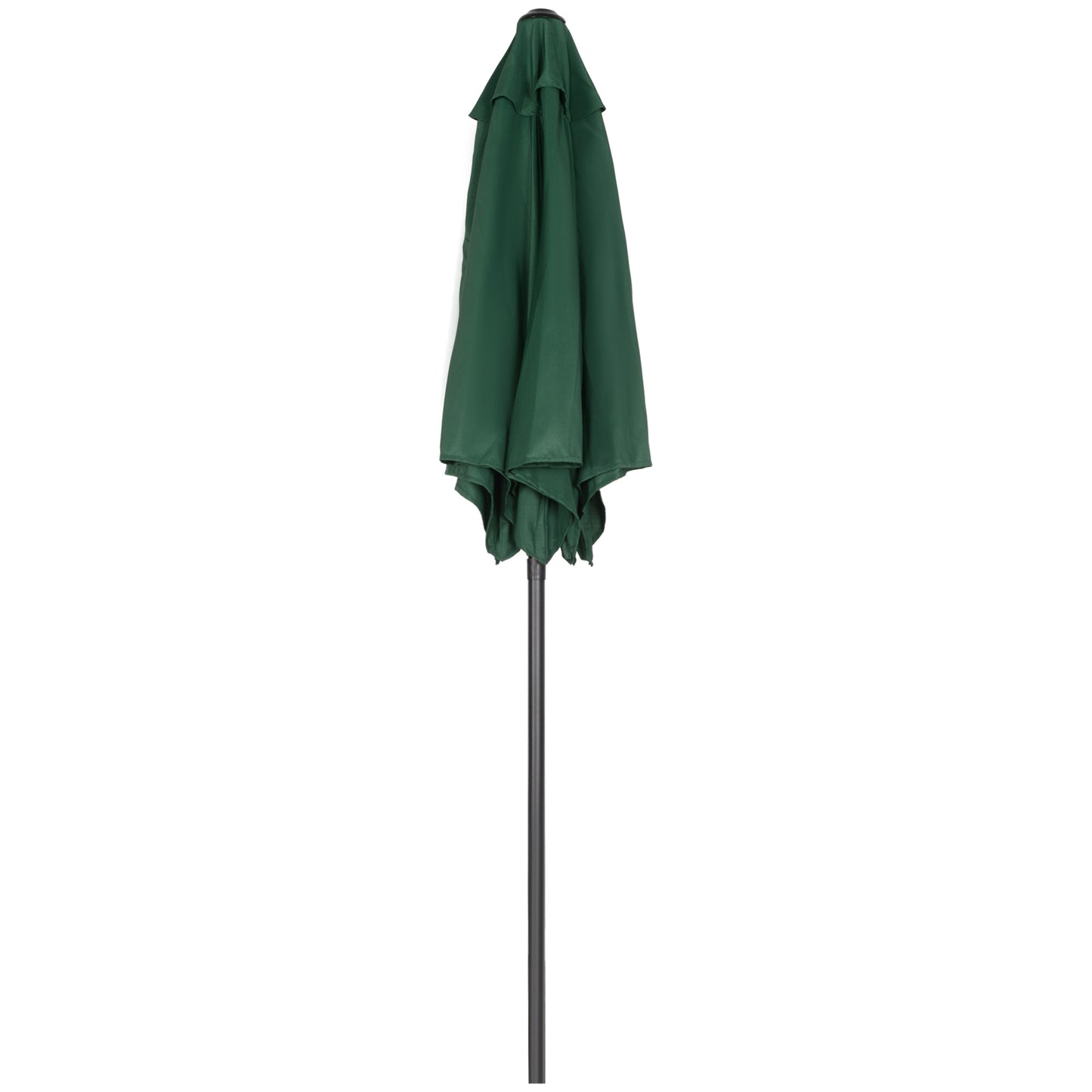 Outsunny Parasol Ø196 cm, zeshoekige balkonparasol voor strand, balkon, tuin, groen
